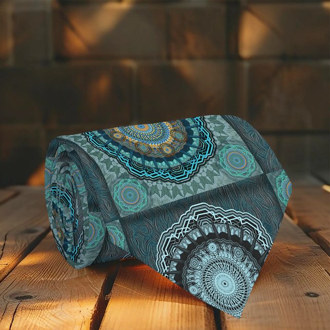 Den persiska pyratpsykedeliska ögonen mandala slips (Skapare uppladdad)