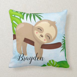 Den personifierade gulliga babyslothen kudder #3 kudde