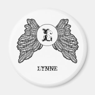 Den personifierade Monogrammed ängeln påskyndar Magnet