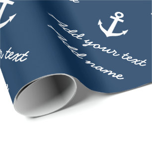 Den personifierade nautiska marinen ankrar presentpapper