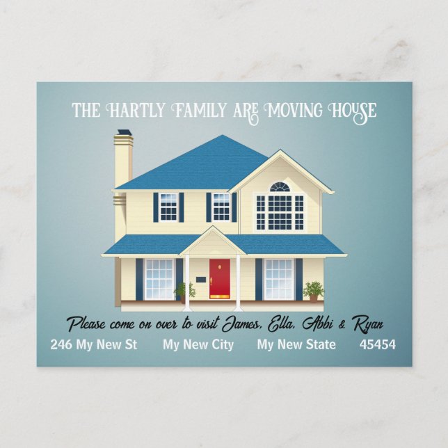 Den personliga flyttkartongen, Enkel - Ren Vykort (Framsida)