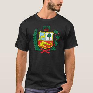 Den Peru vapenskölden specificerar Tee Shirt