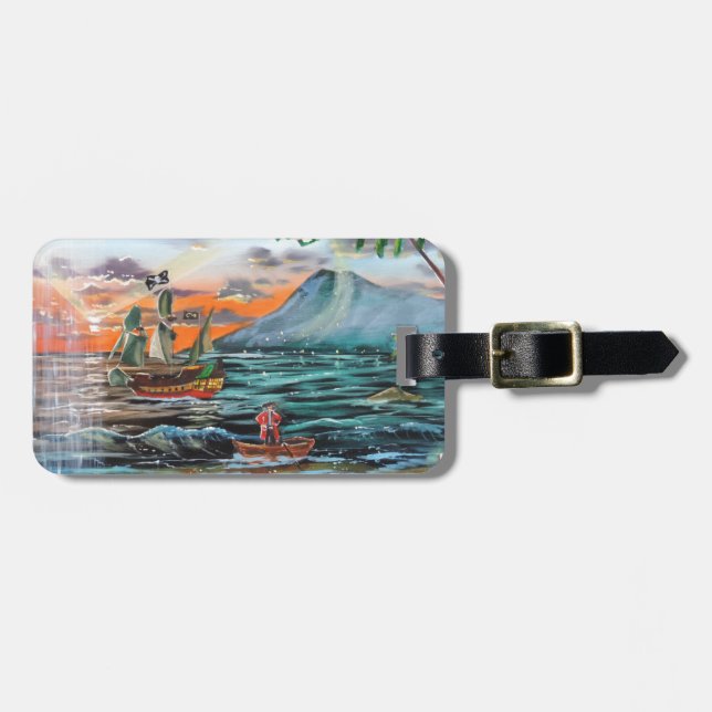 Den Peter Pan krok cove grejar sätta en klocka på Bagagebricka (Horisontell Framsida)