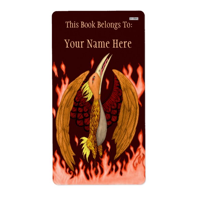 Den Phoenix bokägarmärken Fraktsedel (Framsidan)