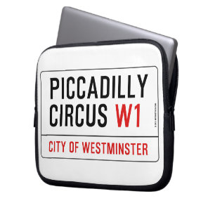 Den Piccadilly cirkusgatan undertecknar Laptop Sleeve
