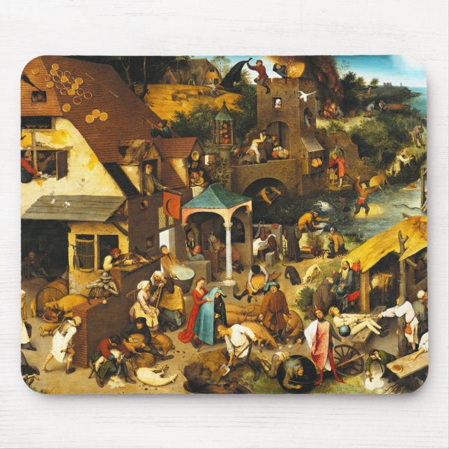 Den Pieter Bruegel Netherlandish Proverbsmusen Musmatta (Framsidan)