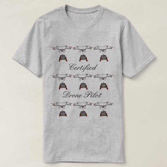 Den pilot- t-skjortan för auktoriseradsurr t shirt (Design framsida)