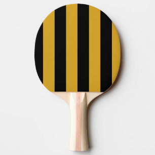 Den PingPong fladdermöss/paddlar - svart och guld Pingisracket