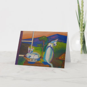 Den Pinky Twevilsen - & Bleu Notecard Kort