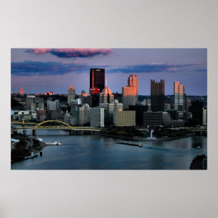 Den Pittsburgh jumbon tänder Poster