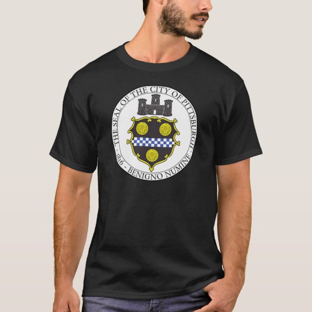 Den Pittsburgh staden förseglar T-shirt (Framsida)