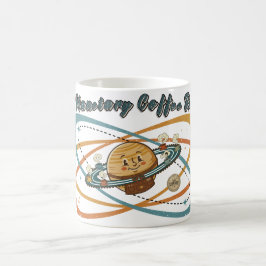 Den planetariska kafferasterna Retro rymddesign Kaffemugg