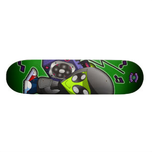 Den planetCazmo främlingen! Old School Skateboard Bräda 18 Cm