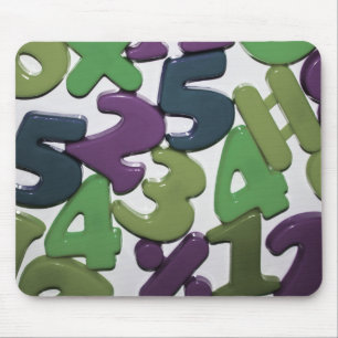 Den plast- leksaken numrerar Mousepad Musmatta