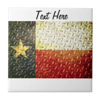Den pläterade Texas flaggadiamanten utrustar Kakelplatta
