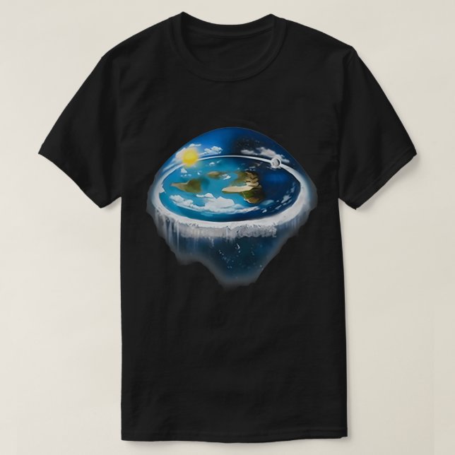 Den platta jorden 4 t shirt (Design framsida)