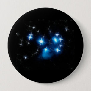 Den Pleiades blåttstjärnan samla i en klunga Knapp