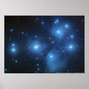 Den Pleiades stjärnan samla i en klunga Poster
