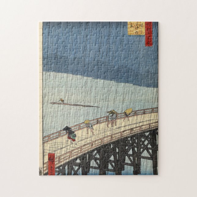 Den plötsliga duschen över Shin-Ōhashi Pussel (Vertikal)