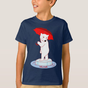 Den polara björnen behöver en T-tröja för T-shirt