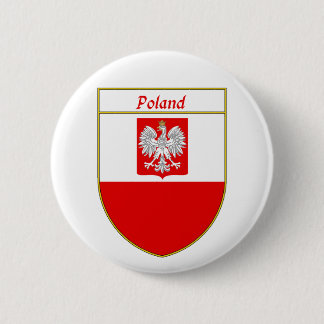 Den Polen flagga skyddar Knapp
