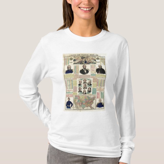 Den politiska medborgare kartlägger t-shirt (Framsida)