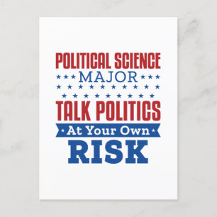 Den politiska vetenskapen Major Talk Politik Own R Vykort