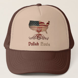 Den polska amerikanen rotar truckerkepsen truckerkeps