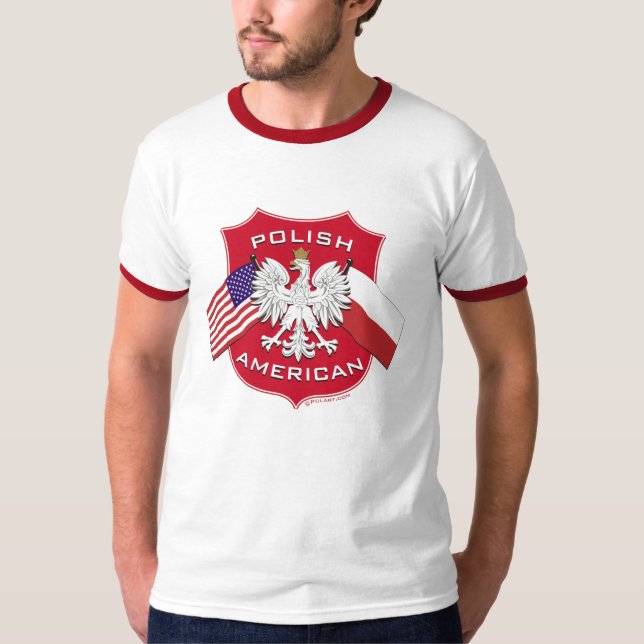 Den polska amerikanen skyddar tee (Framsida)
