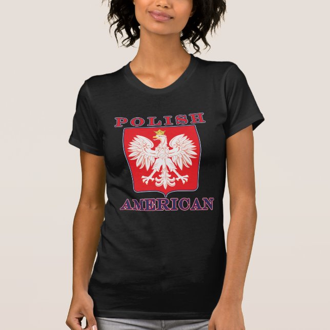Den polska amerikanörnen skyddar tee shirt (Framsida)
