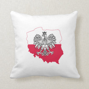 Den polska kartaflagga kudder kudde