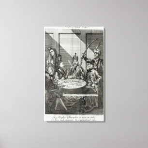 Den polska Plumb tårtan, c.1772 Canvastryck