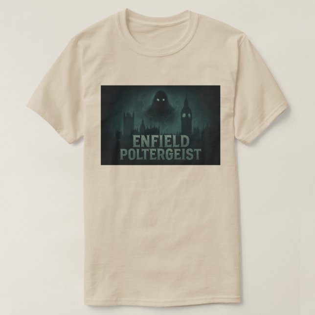 Den poltergetiska enfältsledd paranormal - Manar/ T Shirt (Design framsida)