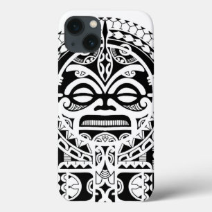 Den Polynesian stam- tatueringdesignen med tiki