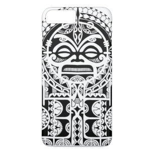 Den Polynesian stam- tatueringdesignen med tiki