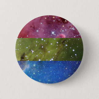 Den Polysexual nebulaflagga klämmer fast Knapp