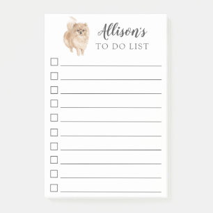 Den Pomeranian hundpersonligen som ska göras, Post-it Block