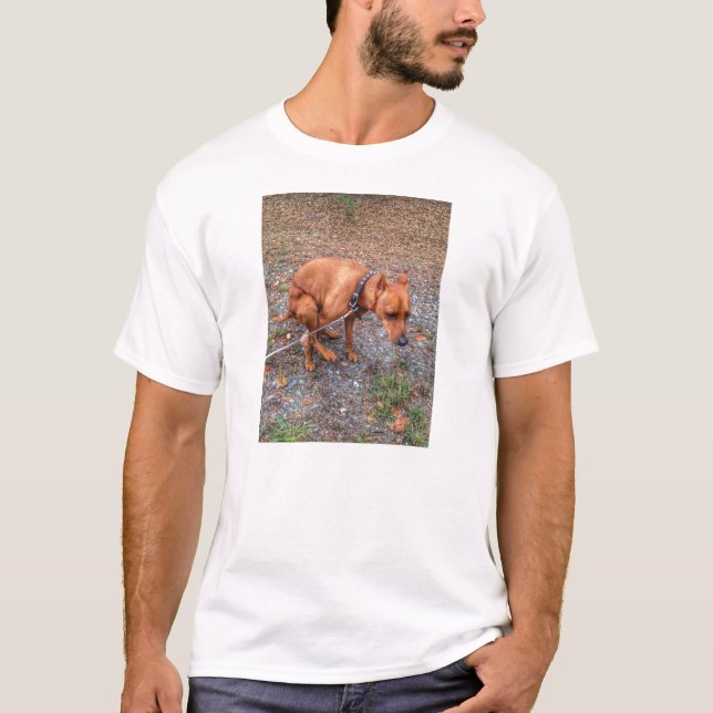 Den Pooping Poochesminuten klämmer fast T Shirt (Framsida)