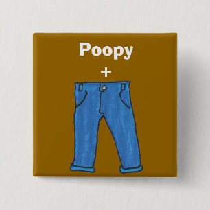Den Poopy byxor knäppas Knapp