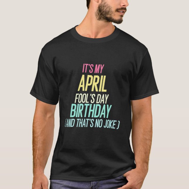 Den populära aprildagen Skojjar april Fools Ljugan T Shirt (Framsida)