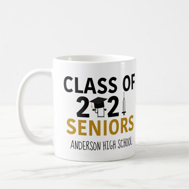 Den populära högnivåklassen i Studenten 2021-Humor Kaffemugg (Vänster)