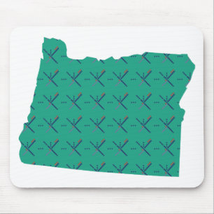 Den Portland flygplatsen mattar den Oregon kartan Musmatta