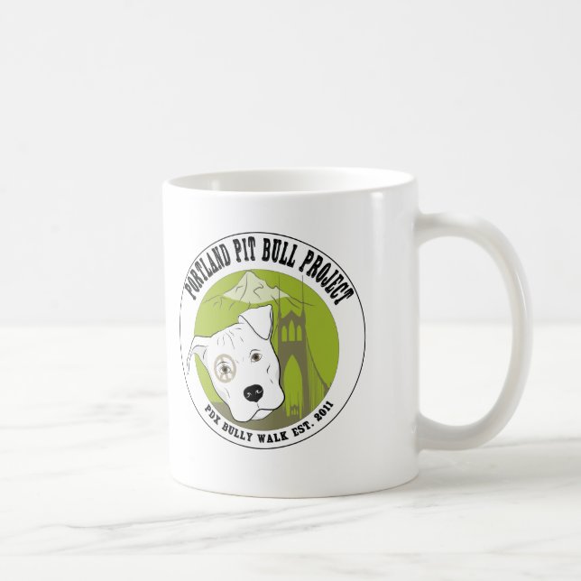 Den Portland groptjuren projekterar roliga Kaffemugg (Höger)