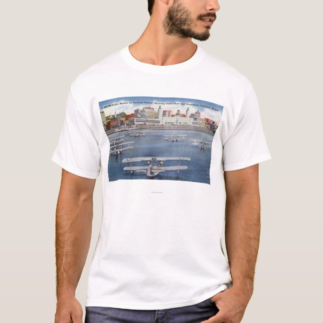 Den Portland hamnen beskådar av allmänheten T-shirt (Framsida)