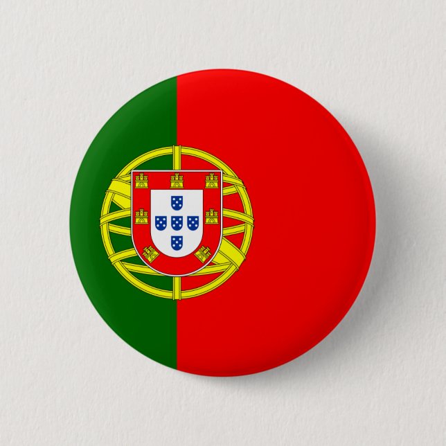 Den Portugal flagga knäppas Knapp (Framsida)