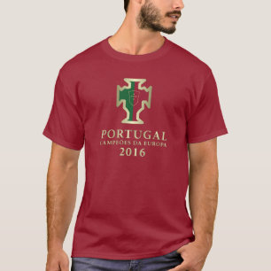 Den Portugal fotbolleuroen kämpar för T-tröja T-shirt