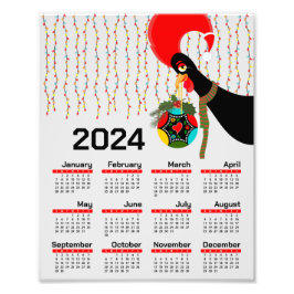 Den portugisiska julkalendern Tupp 2024 Fototryck
