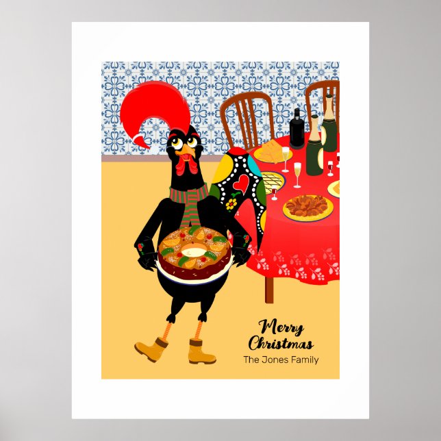 Den portugisiska kummeln Tupp kärlek Kung Poster (Framsidan)