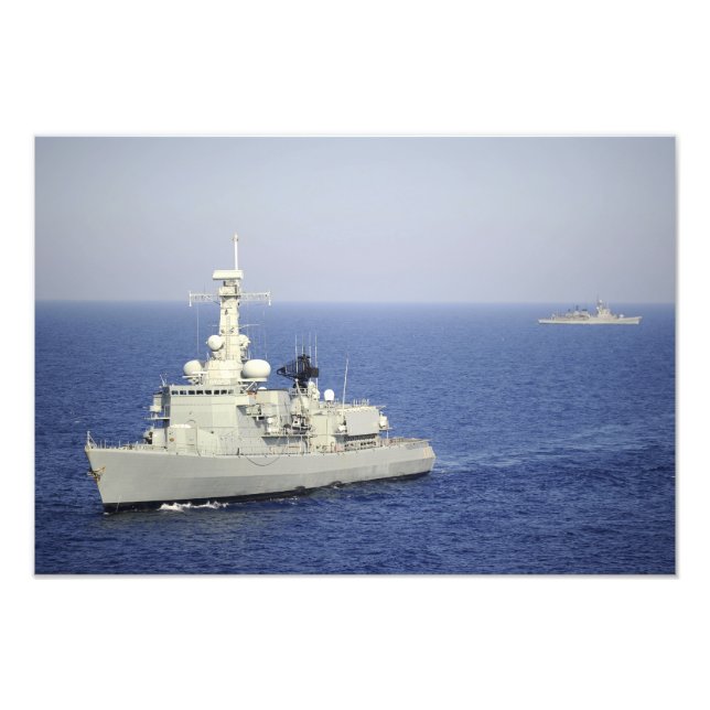 Den portugisiska marinfregaten NRP Bartolomeu Dias Fototryck (Framsidan)