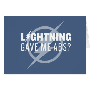 Den pråliga en "blixt gav mig Abs? ", Hälsningskort